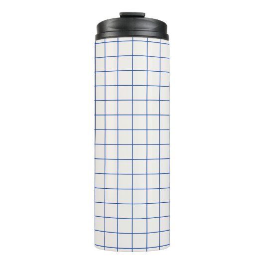 Modern geometric abstract pattern design with simp thermosbeker (Voorkant)