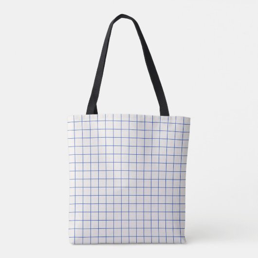 Modern geometric abstract pattern design with simp tote bag (Achterkant)