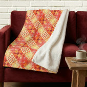 Modern Geometric Abstract Pattern  Sherpa Deken