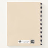 Modern Geometric Arch | Minimalist Wedding Notitieboek (Achterkant)