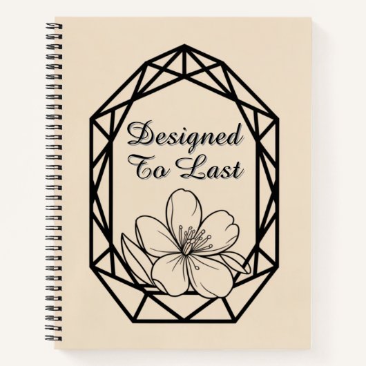 Modern Geometric Arch | Minimalist Wedding Notitieboek (Voorkant)