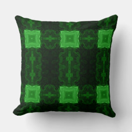 Modern Geometric Art Emerald Green Sierkussen