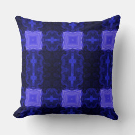 Modern Geometric Art Sapphire Blue Navy Pillow Kussen