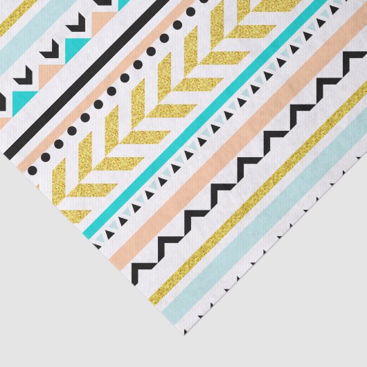 Modern Geometric Aztec Tribal Design Tissuepapier (Detail)