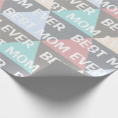 Modern Geometric Best Mam Ever Cadeaupapier (Hoek)