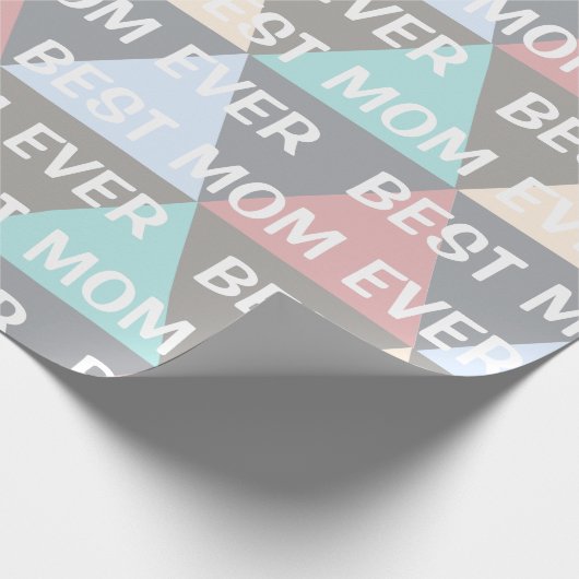 Modern Geometric Best Mam Ever Cadeaupapier (Hoek)