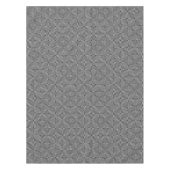 Modern Geometric Black en White Diamond Pattern Tafelkleed (Voorkant)