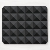 Modern Geometric Black Square Pattern Muismat (Voorkant)