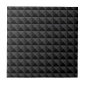 Modern Geometric Black Square Pattern Tegeltje (Voorkant)
