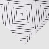 Modern Geometric Black Squares Pattern on White Co Tissuepapier (Detail)