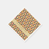 Modern Geometric Black Yellow Custom Vrijgezellenf Servet (Hoek)