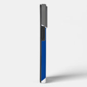 Modern Geometric Blue Grey Terrazzo Monogram Case-Mate iPhone Case (Achterkant / Rechts)