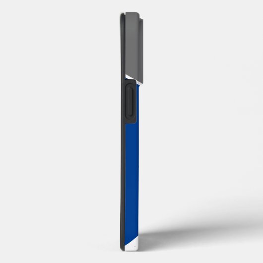 Modern Geometric Blue Grey Terrazzo Monogram Case-Mate iPhone Case (Achterkant / Rechts)