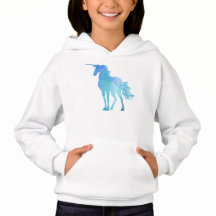 Modern Geometric Blue Unicorn