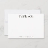 Modern Geometric Brown Blue Custom Vrijgezellenfee Bedankkaart (Voorkant)