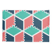 Modern Geometric Color Cube Pillow Hoesje – Stijlv Kussensloop (Achterkant)