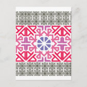 Modern Geometric colorful Boho Pattern Briefkaart (Voorkant)