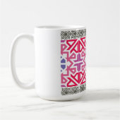 Modern Geometric colorful Boho Pattern Koffiemok (Links)