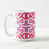 Modern Geometric colorful Boho Pattern Koffiemok (Links)
