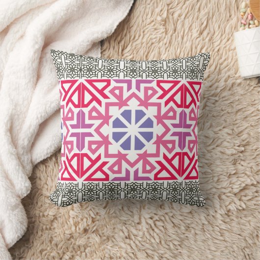 Modern Geometric colorful Boho Pattern Kussen (Deken)