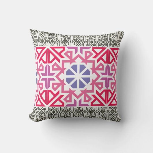 Modern Geometric colorful Boho Pattern Kussen (Voorkant)