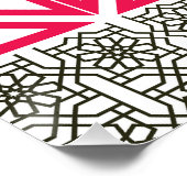 Modern Geometric colorful Boho Pattern Perfect Poster (Hoek)