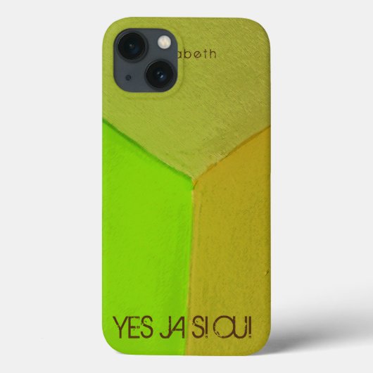 Modern Geometric Configurative Photo with any Text Case-Mate iPhone Case (Achterkant)