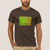 Modern Geometric Configurative Photo with any Text T-shirt (Voorkant)