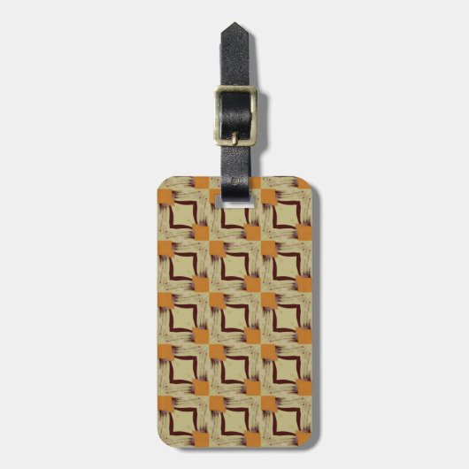 Modern Geometric Design Luggage Tag Bagagelabel (Voorkant verticaal)