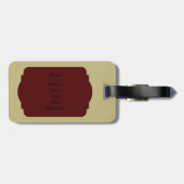 Modern Geometric Design Luggage Tag Bagagelabel (Achterkant horizontaal)