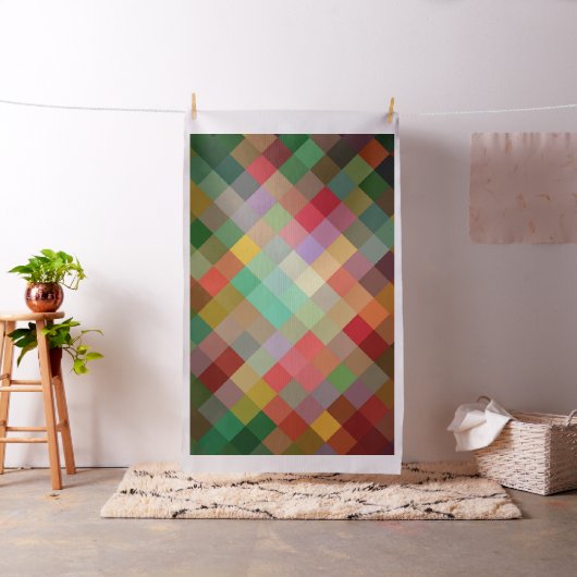 Modern Geometric Diamond Pattern #15 Stof (Voorbeeld)