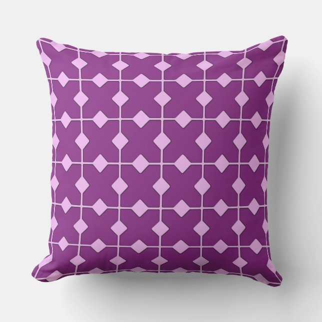 Modern Geometric, Diamonds - Amethyst paars Buitenkussen (Voorkant)