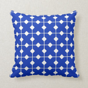 Modern Geometric, Diamonds - Kobalt blauw Kussen