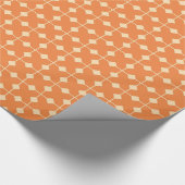 Modern Geometric, Diamonds - Mandarijns oranje Cadeaupapier (Hoek)