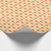 Modern Geometric, Diamonds - Mandarijns oranje Cadeaupapier (Hoek)