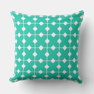 Modern Geometric, Diamonds - Turquoise Buitenkussen