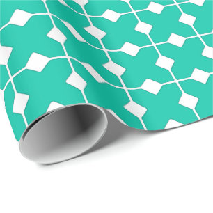 Modern Geometric, Diamonds - Turquoise Cadeaupapier
