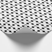 Modern Geometric, Diamonds - Wit en zwart Cadeaupapier (Hoek)