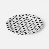 Modern Geometric, Diamonds - Zwart-wit Papieren Bordje (Gekanteld)