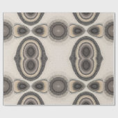 Modern Geometric Earth Tone Wrapping Paper Cadeaupapier (Vlak)