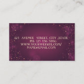 Modern Geometric, Elegant Lotus Visitekaartje (Achterkant)