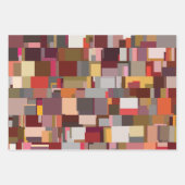 Modern Geometric Fabric Design Inpakpapier Vel (Voorkant 2)