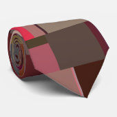 Modern Geometric Fabric Design Stropdas (Opgerold)