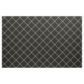 Modern Geometric Faux Gold Squares Black Stof (Fat Quarter)