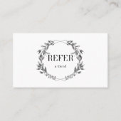 Modern Geometric Floral Aanbevelingskaartje (Voorkant)