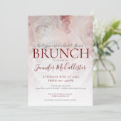 Modern Geometric Floral Chic Vrijgezellenfeest Bru Kaart (Staand voorkant)