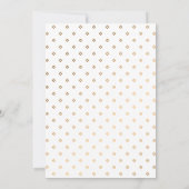 Modern Geometric Gold Kijk Afstudeerder Foto Afstu Aankondiging (Achterkant)