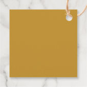 Modern Geometric Gold Wedding Favor Label, Initial Bedankjes Labels (Achterkant)