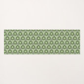 Modern Geometric Green Yoga Mat (Achterkant (horizontaal))