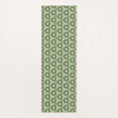 Modern Geometric Green Yoga Mat (Achterkant)